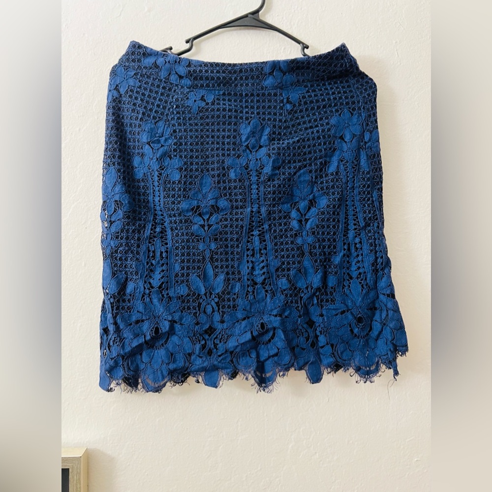Blue Lace Skirt